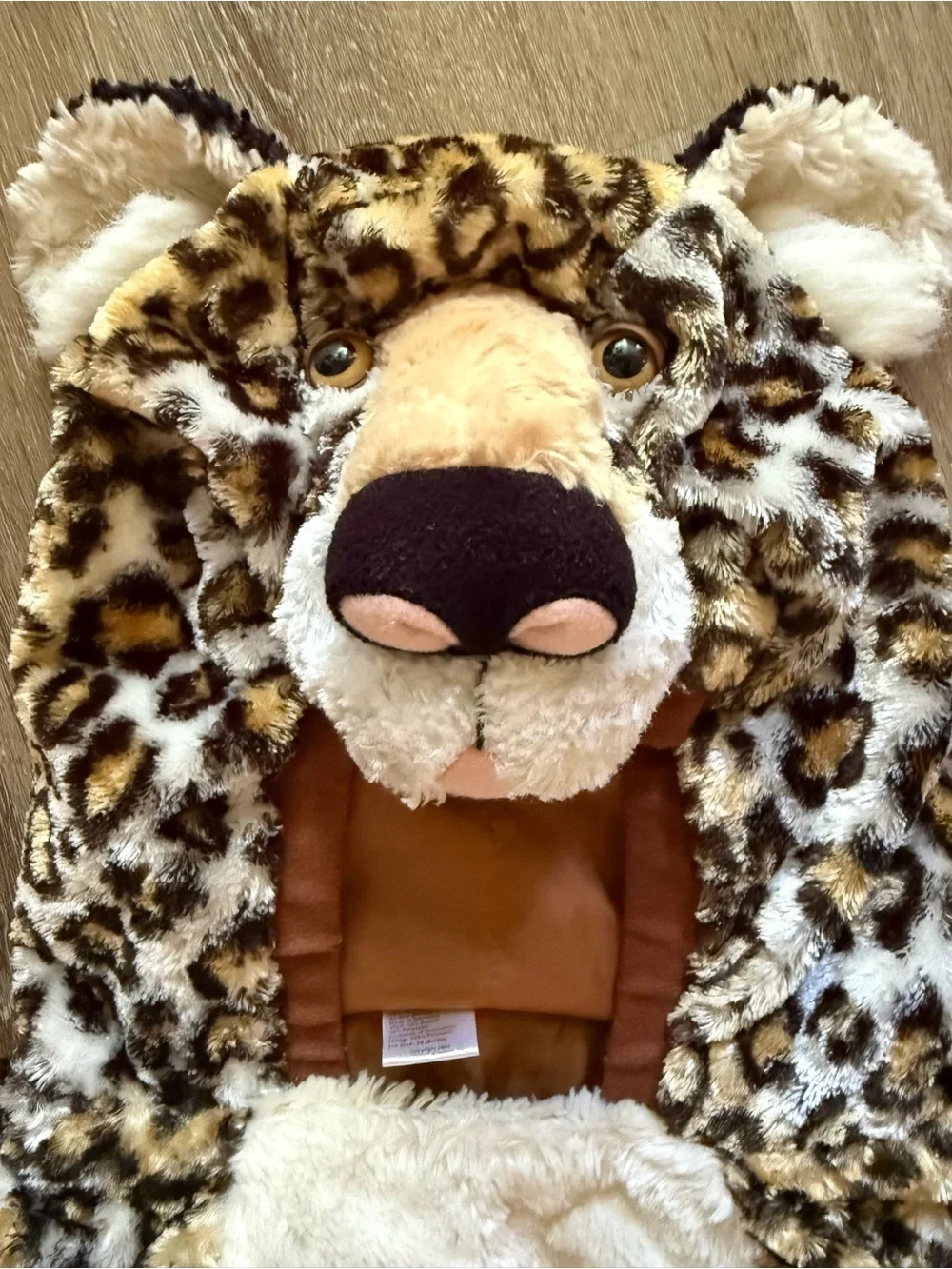 Toddler Leopard Plush Hooded Animal Halloween Costume Size 24 Months / 2 Years